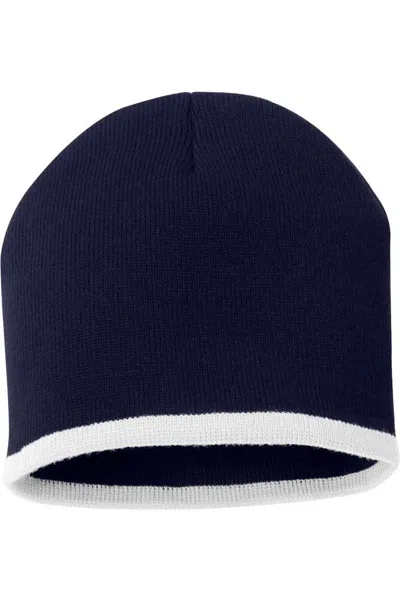 Sportsman 8 Bottom-striped Knit Beanie In Multi