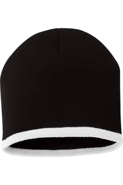 Sportsman 8 Bottom-striped Knit Beanie In Multi