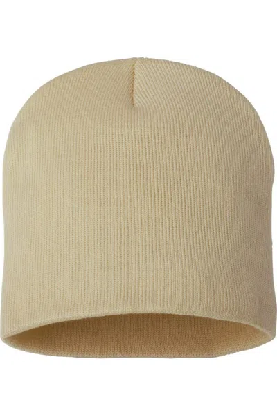 Sportsman 8 Knit Beanie In Beige