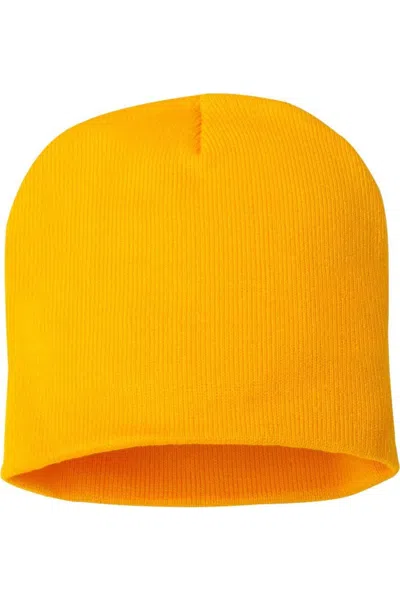Sportsman 8 Knit Beanie In Gold