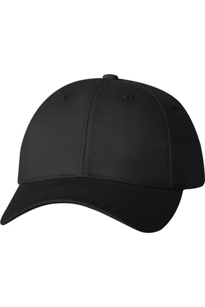 Sportsman Adult Cotton Twill Cap In Black