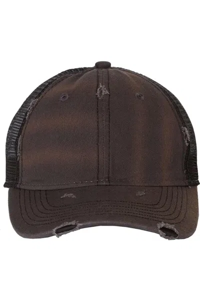 Sportsman Bounty Dirty-washed Mesh-back Cap In Black