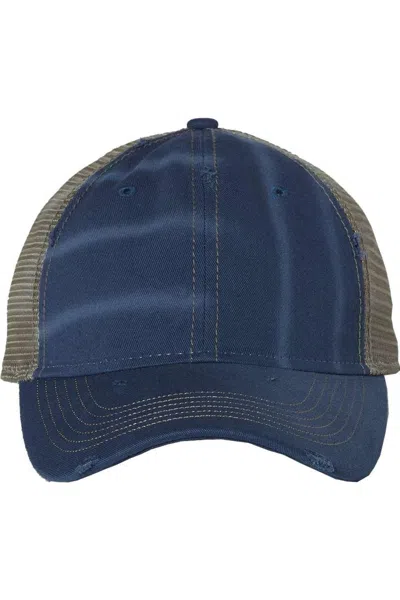 Sportsman Bounty Dirty-washed Mesh-back Cap In Blue