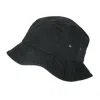 Sportsman Cotton Twill Packable Travel Bucket Hat In Black