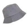 Sportsman Cotton Twill Packable Travel Bucket Hat In Grey
