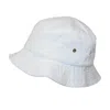 Sportsman Cotton Twill Packable Travel Bucket Hat In White