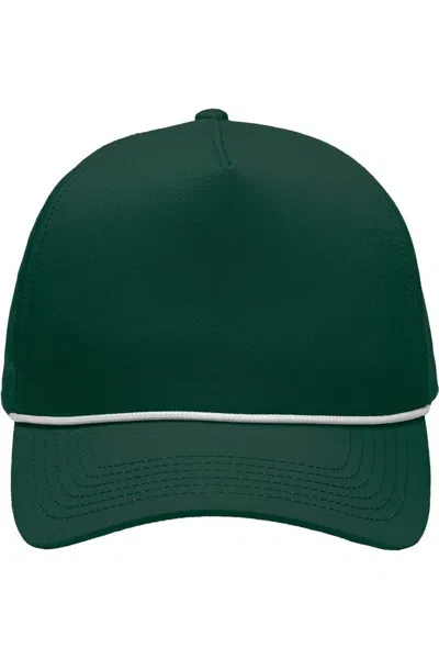 Sportsman Five-panel Rope Heritage Fit Cap In Green