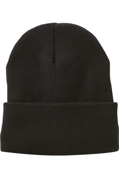 Sportsman Jersey Lined 12 Cuffed Beanie In Black