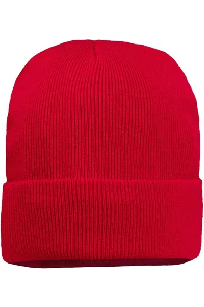 Sportsman Jersey Lined 12 Cuffed Beanie In Red