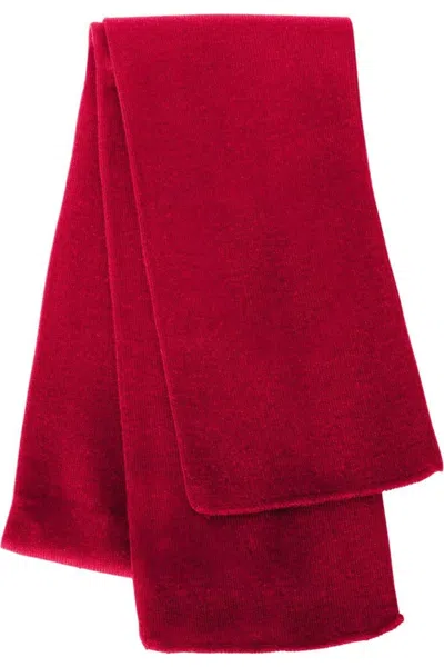 Sportsman Knit Scarf In Red