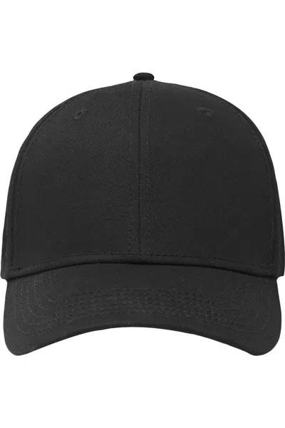 Sportsman Lo-pro Solid Back Traditional Trucker Cap In Black