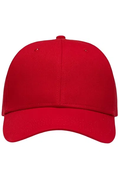 Sportsman Lo-pro Solid Back Traditional Trucker Cap In Red