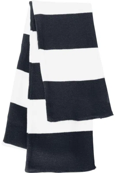 Sportsman Rugby-striped Knit Scarf In Multi