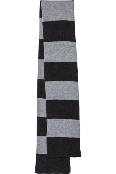 Sportsman Rugby-striped Knit Scarf In Multi