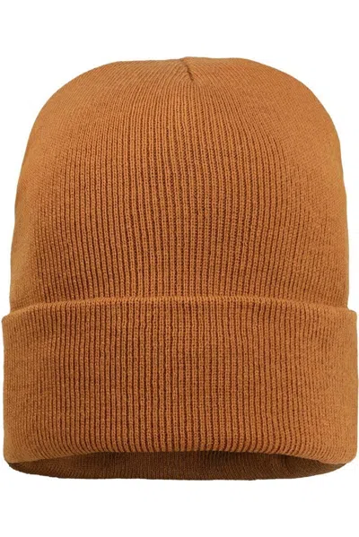 Sportsman Sherpa Lined 12 Cuffed Beanie In Brown