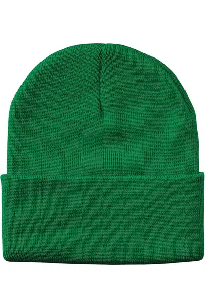 Sportsman Solid 12 Cuffed Beanie In Green