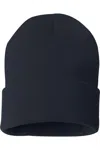 Sportsman Solid 12 Cuffed Beanie In Black