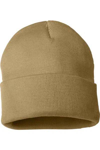 Sportsman Solid 12 Cuffed Beanie In Brown