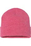 Sportsman Solid 12 Cuffed Beanie In Pink