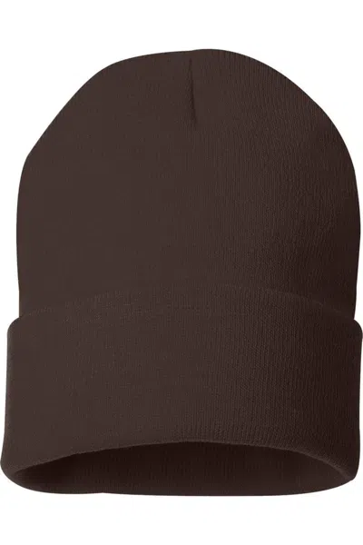 Sportsman Solid 12 Cuffed Beanie In Red