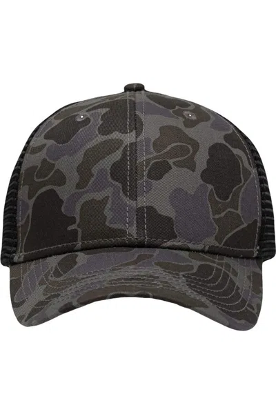 Sportsman Traditional Lo-pro Mesh Back Trucker Fit Cap In Black