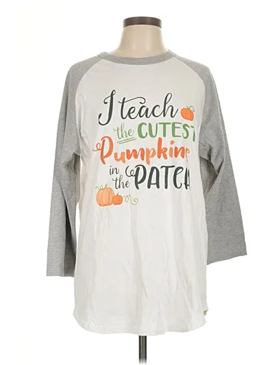 Pre-owned Sport-tek 3/4 Sleeve T-shirt In Gray