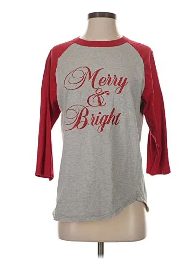 Pre-owned Sport-tek 3/4 Sleeve T-shirt In Gray