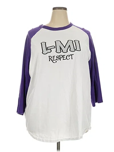 Pre-owned Sport-tek 3/4 Sleeve T-shirt In Purple