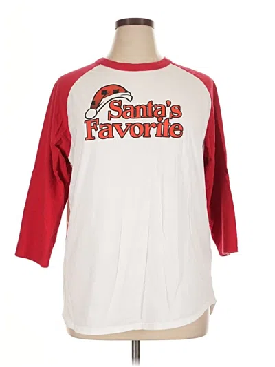 Pre-owned Sport-tek 3/4 Sleeve T-shirt In Red