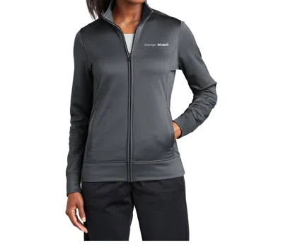 Sport-tek Ladies Sport Full Zip Top In Smoke Grey In Gray