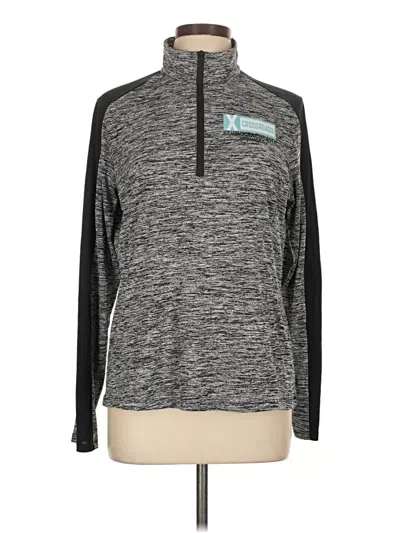 Pre-owned Sport-tek Long Sleeve Henley Shirt In Gray
