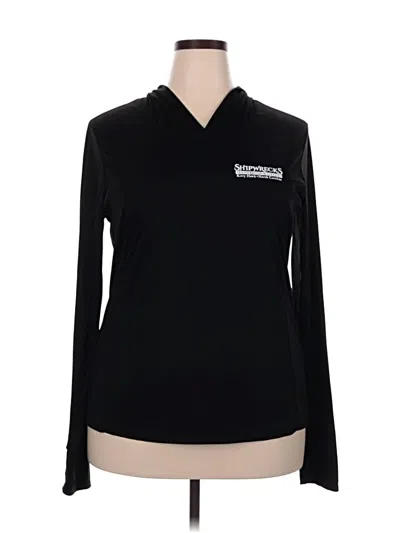 Pre-owned Sport-tek Long Sleeve Polo Shirt In Black