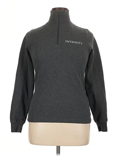 Pre-owned Sport-tek Long Sleeve Top Gray Turtleneck Tops