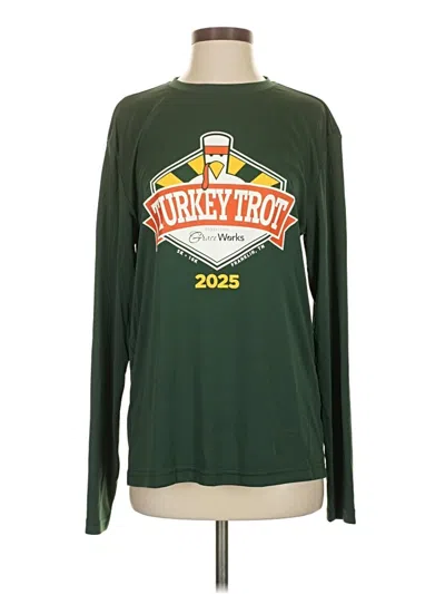 Pre-owned Sport-tek Long Sleeve T-shirt In Green