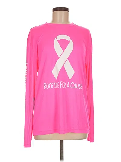 Pre-owned Sport-tek Long Sleeve T-shirt In Pink
