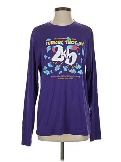 Pre-owned Sport-tek Long Sleeve T-shirt In Purple