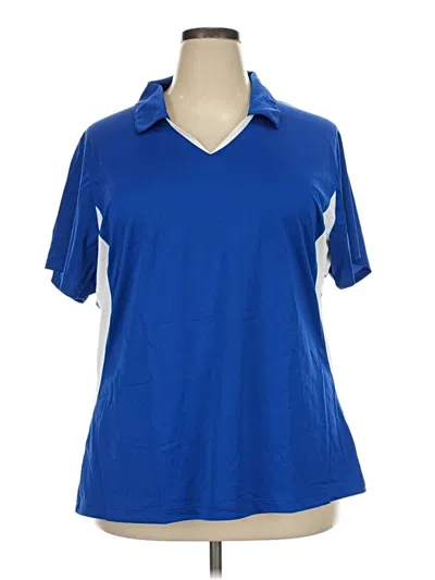 Pre-owned Sport-tek Short Sleeve Polo Shirt In Blue
