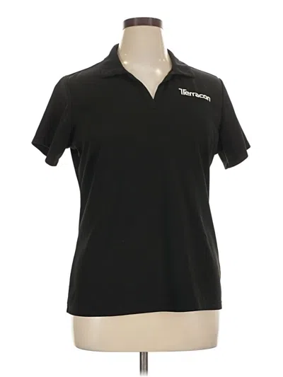 Pre-owned Sport-tek Short Sleeve Top Black Collared Neckline Tops