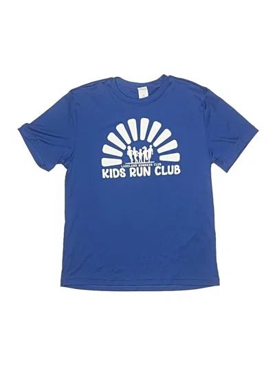 Pre-owned Sport-tek Kids' Short Sleeve T-shirt In Blue