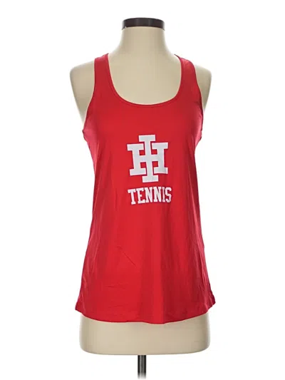 Pre-owned Sport-tek Tank Top Red Halter Neckline Tops
