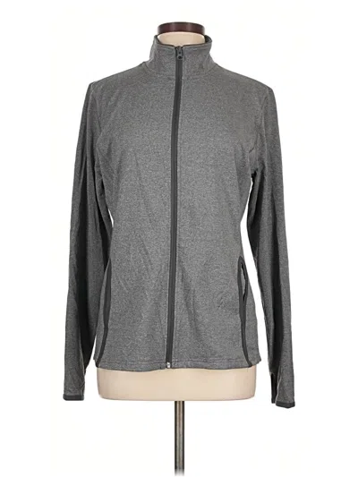 Pre-owned Sport-tek Track Jacket In Gray