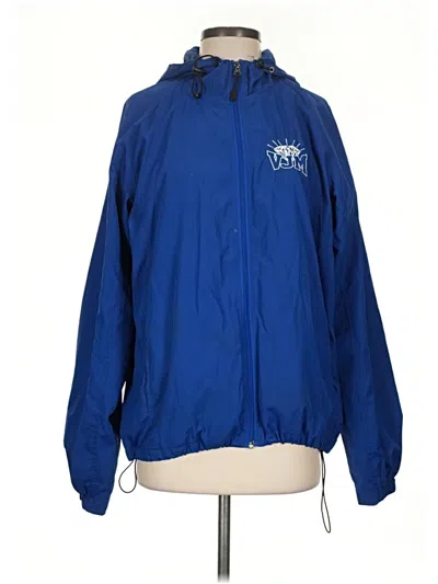 Pre-owned Sport-tek Windbreaker Jacket In Blue