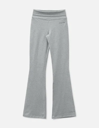 Sporty &amp; Rich Benedetta Signature Logo Comfort Pants In Gray