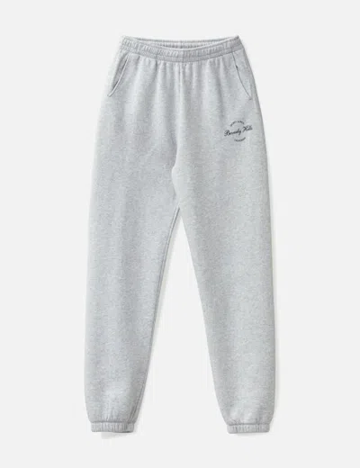 Sporty &amp; Rich Beverly Script Sweatpant In Neutral