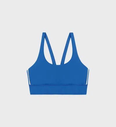 Sporty &amp; Rich Bold Health Active Bra In Blue
