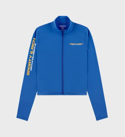 Sporty &amp; Rich Bold Health Sports Jacket In Blue