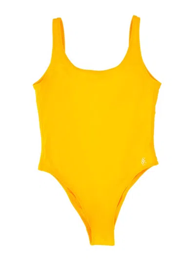 Sporty &amp; Rich Carla One-piece Swimsuit In Yellow