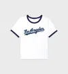 Sporty &amp; Rich Dodgers Ringer Tee In White