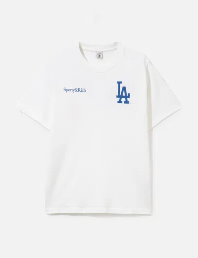 Sporty &amp; Rich Dodgers Serif Tshirt In White/白色/화이트/ホワイト