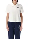 Sporty &amp; Rich H&w Crest Pique Polo In White